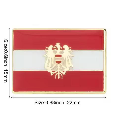 Austria Flag Metal Lapel Pin Flag Pin Badge