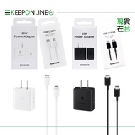 Samsung Boxed 25W Fast Charge Set-Support S24 Series [PD Charger T2510+1.8m 3A Dual Type C Cable DX3