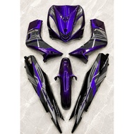 YAMAHA LC 135 LC V1 PURPLE BODY COVER SET｜MOTOR STICKER STRIPE EXCITER RC (323)