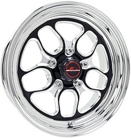 Wheel, Win Lite, 15 x 4 in, 1.625 in Backspace, 5 x 4.75 in Bolt Pattern, Aluminum, Black/Machined, 