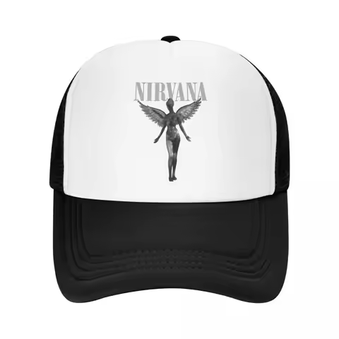 Nirvana Rock Band Trending Baseball Caps Mesh Hats Summer Outdoor Men Women Caps