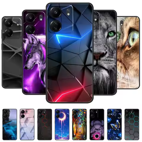 For Xiaomi Redmi 13C Case Redmi13C Luxury Painted Phone Silicon Back Cover For Redmi 13c 13 C Cases 
