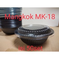 BLACK BOWL MK 18 - PLASTIC BOWL MK18 - EASYPACK - CONTENTS 50 SETS