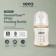 Veea GentleFlow 180ml/6oz Feeding Bottle PPSU (S Size Teat for 0 to 3 Months)