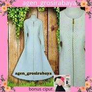 ABAYA ZIPPER MATA ABAYA PUTIH ABAYA BUSUI GAMIS SYAR'I SUPPLIER DREES