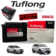 【SABAH】Hitachi Tuflong DIN62 DIN62L DIN75 Car Bateri Kereta Made in Thailand Proton X50 X70 1.5 CKD 