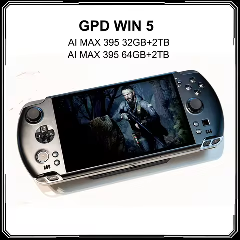 GPD WIN 5 Portable Handheld Gaming PC AMD Ryzen AI MAX+ 395/7 Inch/64GB DDR5 RAM 2TB M.2 SSD/Capacit