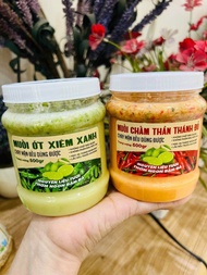 Set 2 hủ Muối Chấm Hải Sản chấm cả thế giới.Muối ớt đỏ/ Muối ớt xanh