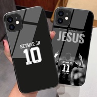 neymar 02 Glass Phone Case For iPhone 17 Air 16 Pro Max 16e 15 Pro Max 14 13 12 11