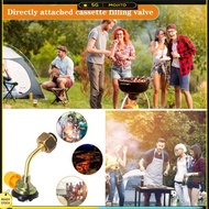 Cassette Butane Filling Valve Direct Connection Integrated Gas Canister Refillable Connector Long Cy