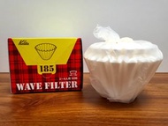 Kalita wave 漂白蛋糕濾紙 波浪系列 50張(185)