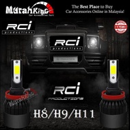 Rci Productions 2 Pcs Led Headlight H8/H9/H11 33W/3000LM R1-3000L