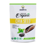 Zestiva Organic Chia Seed, 500g - Natural Fiber Supplement