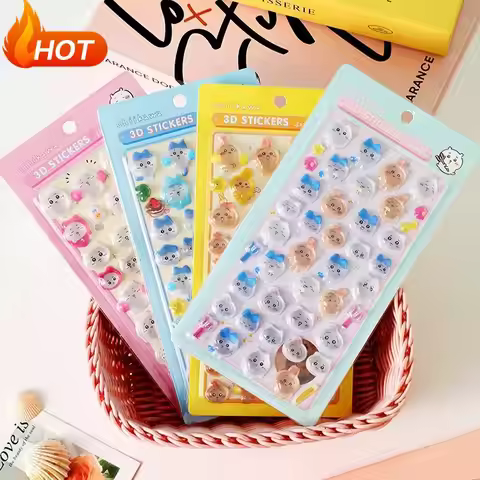 Chiikawa BONBON DROP Cute 3D Decorative Decals Waterproof Adhesive Sticker for Phone Case Laptop Wat