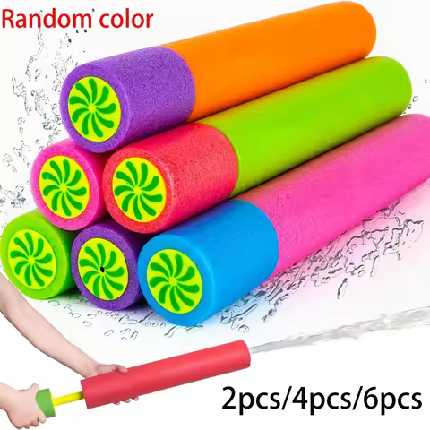 2/4/6pcs Foam Water Guns, Pool and Beach Water Toys,Long-Range Foam Water Guns,Summer Party and Beac