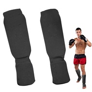 {：“》： 1 Pair Boxing Shin Guards Instep Pads Ankle Foot Protector Kickboxing Muaythai Training Leg Support Protection Brace Equipment