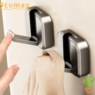 CYMX No Drill Wall Hook, Foldable Self-adhesive Hanging Rack, Premium Strong Load Bearing Alloy Hidd