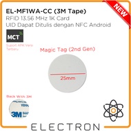 EL-MF1WA-CC RFID 13.56 MHz 1K Coin Card Android Rewritable UID NFC Tag