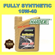 HARDEX 4T ENGINE OIL FULLY SYNTHETIC 10W 40 INFINITE ENGIN OIL 4T HARDEX MINYAK HITAM CYLINDER OIL  