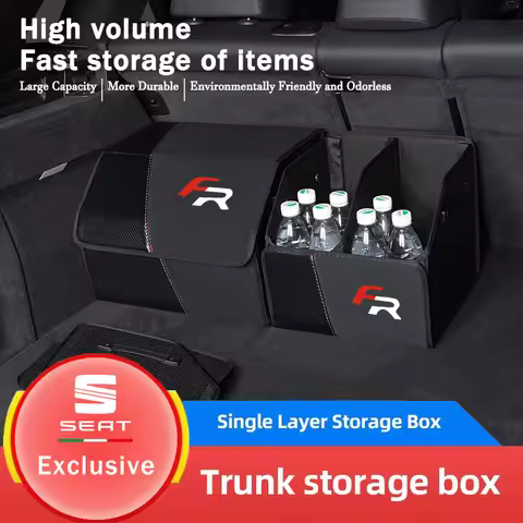 Car Large Capacity Trunk Storage Box Folding Organized Bag For Seat FR Ateca Ibiza 6l 6J Leon Sport 