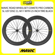 MAVIC ROAD WHEELSET COMETE PRO CARBON SL UST DISC CL M11 WITH 25 INCH TIRE BLACK | P8834130