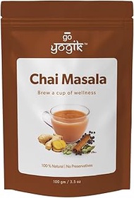 Go-Yogik Chai Masala Spice Blend – Authentic Indian Chai Spices, No Tea Leaves | 100g (80 Cups)