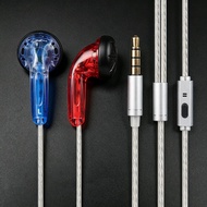 FENGRU DIY EMX500S Flat Head Earbuds In Ear Earphones HiFi Heavy Bass DJ Headphone DIY Assembly MX50