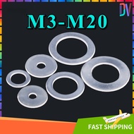 Nylon Flat Washerr Electronics Automotive Washer M3 - M20 [DVA]