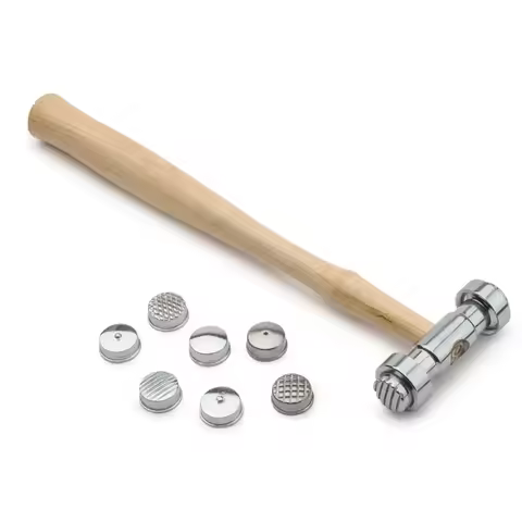 Texturing Hammer Dual Face 9 Interchangeable Heads Design Texture Metal Work Jewelry DIY Tools