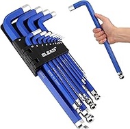 ELEAD Jumbo Hex Key Allen Wrench Set | 13-Piece Metric 2-19mm | Long Ball End Durable CR-V | Automot