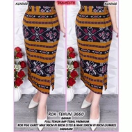 WOMEN'S WOVEN CLOTHES, 7/ WOVEN SPAN SKIRT 8 FRONT SPLIT, WORK SPAN SKIRT, WOMEN'S SKIRT