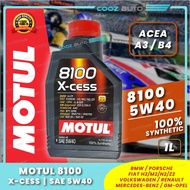 [ CLEARANCE ] Motul 8100 X-cess 5W40 1L 8100 Engine Lubricants - 100% Synthetic