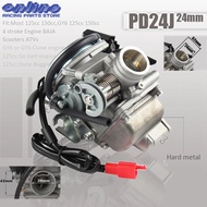 PD24J 24mm karbohidrat Karburator Elektrik untuk Gy6 100cc 125cc 150cc 200cc Enjin motosikal ATV Go 