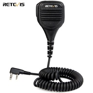 Retevis Walkie Talkies Mic 2 Pin for Baofeng BF-888S UV-5R Retevis RT22 RT21 RT19 H-777 H-777S RT15 