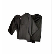 The.nabella Baju Kedah Kanak-Kanak Warna Hitam Kosong Baju Opah Plain
