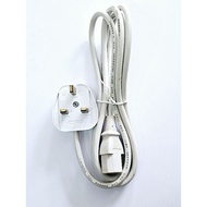 1.8MTR 3 PIN PLUG TO DESKTOP PC POWER CORD /3 PIN PLUG TO KETTLE POWER CABLE