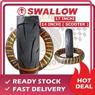 SWALLOW SB151 TYRE TUBELESS TIRE TAYAR TIUBLESS 17 INCHI 14 INCHI SCOOTER TYRE MAXXIS CORSA MICHELIN
