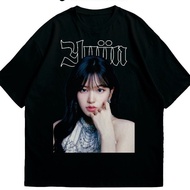 KATUN Avery Clothing Tshirt Yujin IVE Kpop T-shirt Combed Cotton 30s