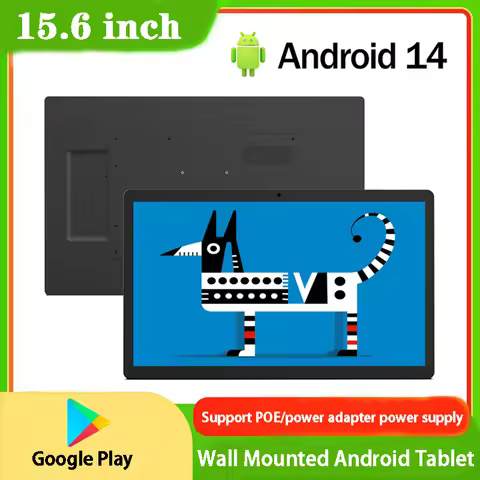 Android 14 Smart Home Control Unit, Thin Edge Tablet,HDMI Input, 5MP/8MP Camera, POE Wall Mounted Co