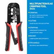 RJ45 Crimper RJ11 RJ45 Crimping Tool Ethernet Network LAN Cable Crimper Cutter Stripper Plier for 6P