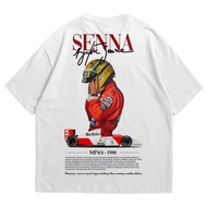 AYRTON SENNA T-SHIRT | FERRARI RACING CAR T-SHIRT | COMBED PREMIUM 24s | Men and Women