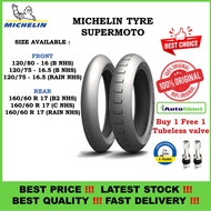 TAYAR  MICHELIN POWER SUPERMOTO  120/75R 16.5, 160/60R 17, B NHS 120/80R 16 RADIAL TYRE