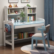 Writing Integrated sm811#书桌儿童升降实木带可书架书架小户型桌抽屉桌家用 FO1N