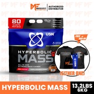 USN Hyperbolic Mass Gainer Gh 6 kg + Free Shaker/T-shirt - Makanan Tambahan Penambah Berat