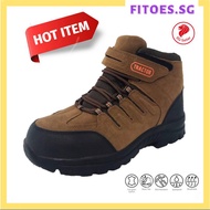 *SG Seller* Tractor Safety Shoes Safety Toe Capped Brown