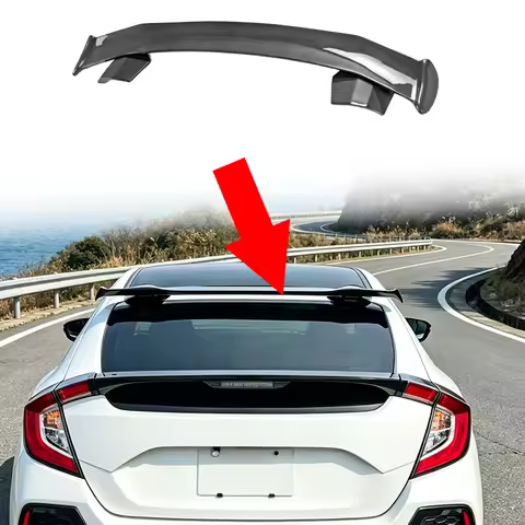 Spoon Style Roof Spoiler Wing For Honda Civic FK8 10 Generation Hatchback JDM Racing Car Exterior Mo