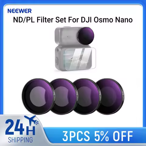 NEEWER ND/PL Filter Set For DJI Osmo Nano ND8/PL+ND16/PL+ND32/PL+ND64/PL, Neutral Density Polarized 