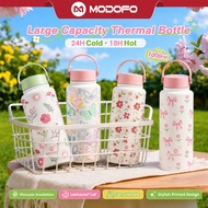 MODOFO 1000ml Tumbler Hot and Cold Water Bottle Tumbler Cup Water Tumbler Stainless Steel Tumbler