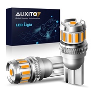 AUXITO หลอดไฟ LED W5W T10 2ชิ้นสำหรับตั้งจอดรถไฟโดมแผนที่ภายใน12V สีขาว6500K