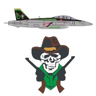 Western Killer Squadron fa-18 Water Note 1: 350VFA105 Suitable for Plastic Assembly Model 36II